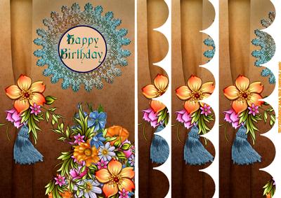 Happy Birthday in Blue