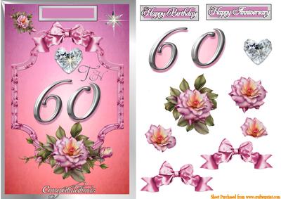 Happy 60th Birthday or Anniversary