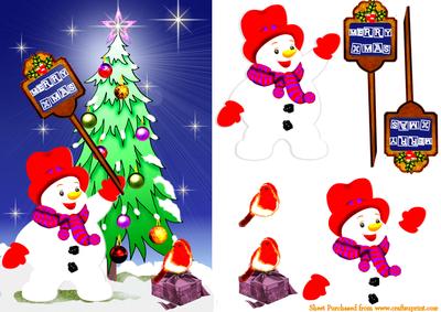 Merry Xmas Snowman