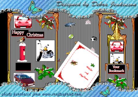 Man's Card and Bookmark Kit