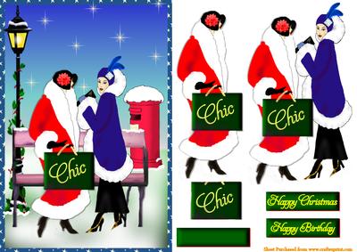 Deco Girls in Winter