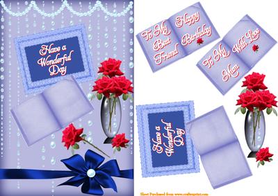 Blue Pearls and Roses