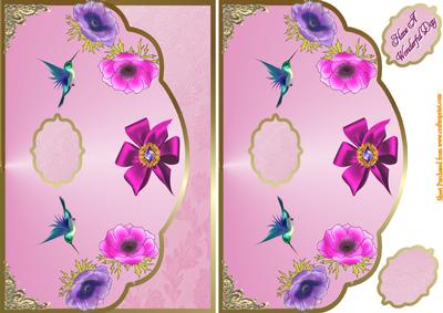 Anemones and Humming Birds