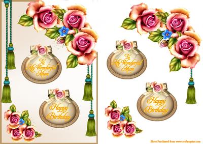 Roses and Tassels for Mum