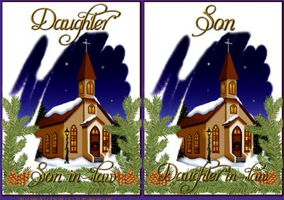 Xmas Son and Daughter