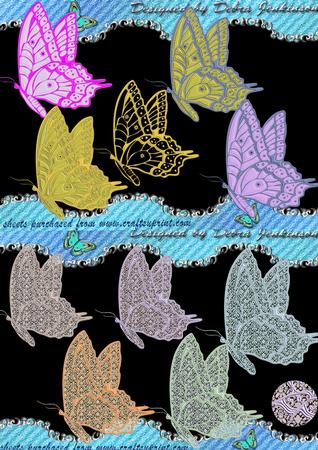 Embroidery and Lace Butterlies