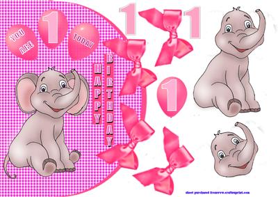 1st Birthday Pink