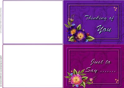 Floral Quick Cards