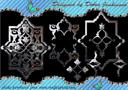 Chrome Ornaments and Frame
