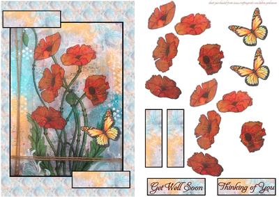 Mixed Media Poppies