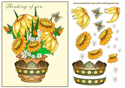 Pot of Summer Flowers