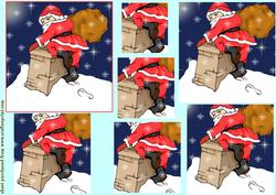 Santa on the Chimney