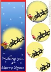 Santa in His Sleigh