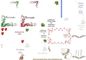 Seasonal Xmas Inserts