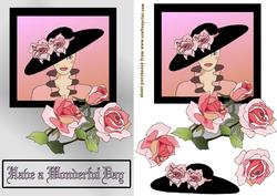 Art Deco Hats and Roses