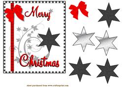 3D Star Black and Silver