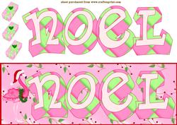 Noel Word Card