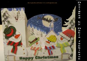 Singing Snowmen Scene