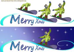 Xmas Snowboarder
