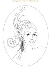 Art Deco in Oval Frame
