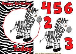 Zebra Card