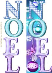 Noel and Baubles Word Card
