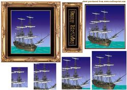 Framed Galleon