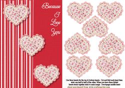 3D Pink Hearts