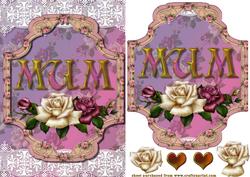 Mum with Lace and Rose