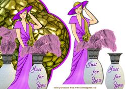 Girl in Lilac