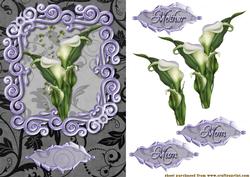 Lilac Framed Lilies