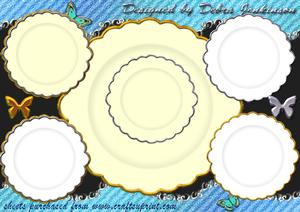 Scalloped Plates in Gold and Silver