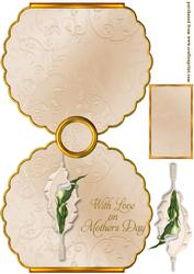 Scalloped Shaped Bag Card