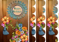 Happy Birthday in Blue