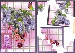 Wisteria and Roses Get Well