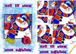 Snowman and Robin