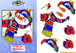 Snowman and Robin No.2
