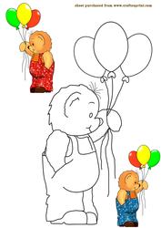 Teddy with Balloons