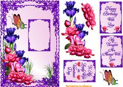 Irises and Roses