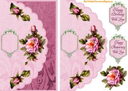 Shell Edge and Roses