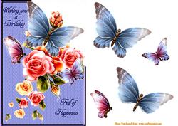 Shower of Roses and Butterflies