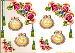 Roses and Tassels for Mum