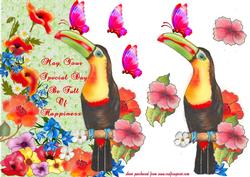 Floral Toucan