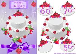 Birthday Cake 50. 60. 70