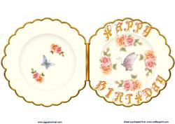 Roses Birthday Plate