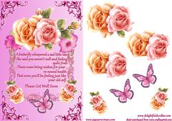 Get Well Rose Wishes