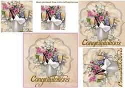 Champagne Roses Topper