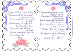 Insert for Mothers Special Day