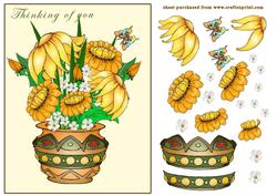 Pot of Summer Flowers