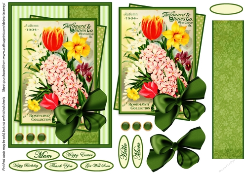 seed packet 2, vintage, gardening, mothers day, Easter, get well, all occasion, flowers, mom, mum, birthday
